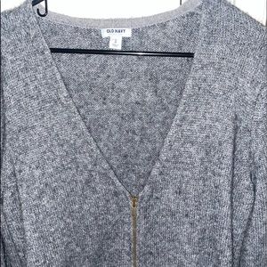Gray tunic sweater
